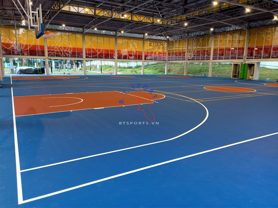 sân bóng rổ cho trung tâm văn hóa