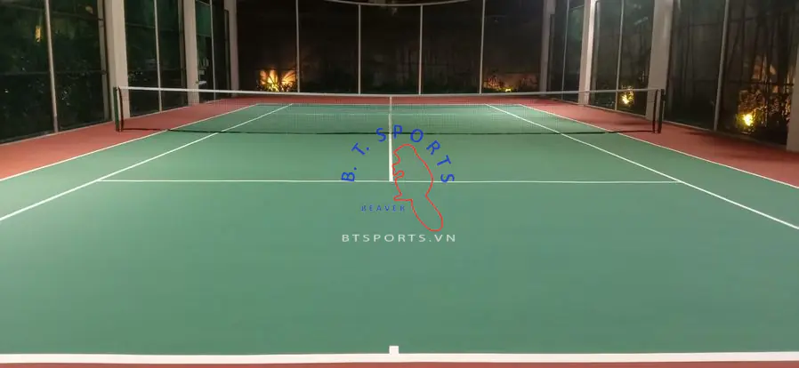 giá sơn sân tennis