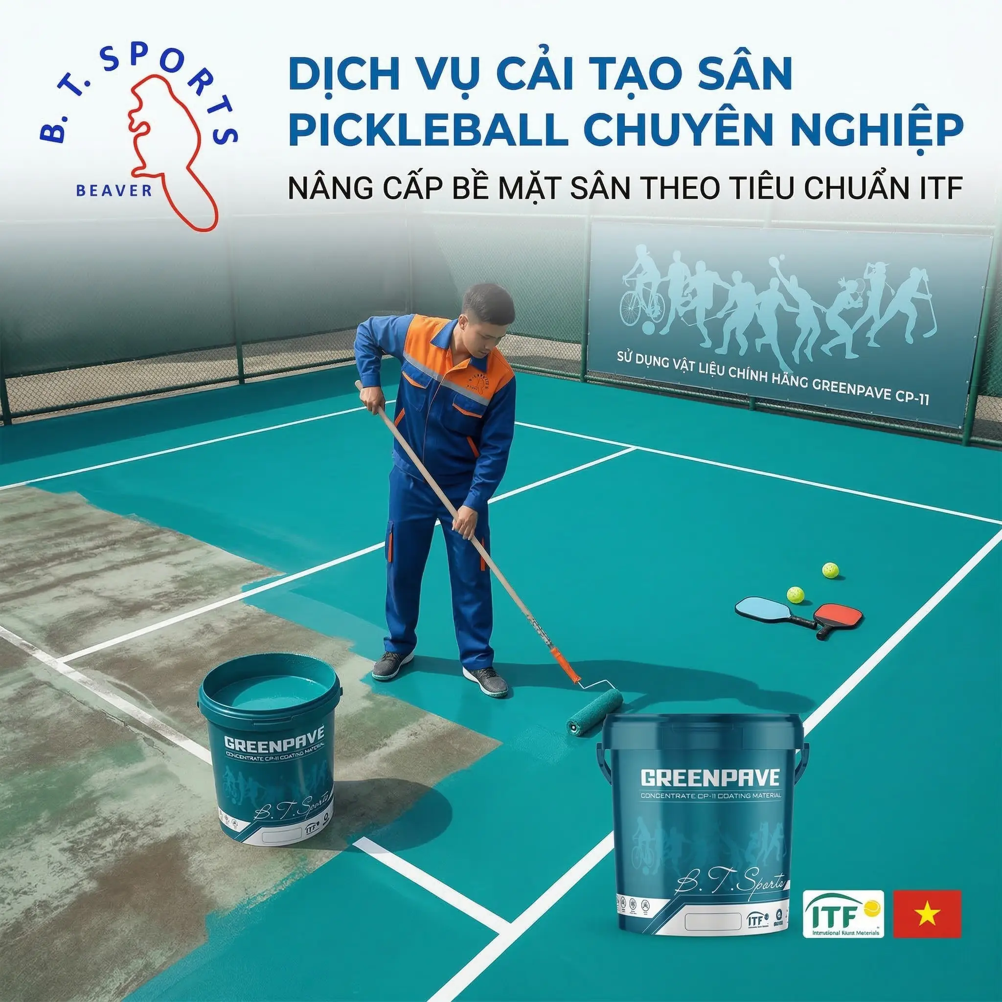 cải tạo sân thể thao