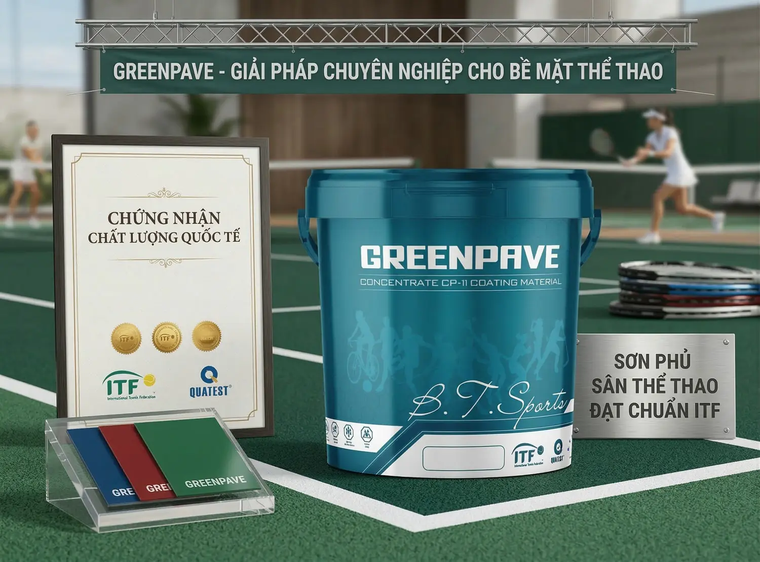 Green Pave - Sơn Sân Thể Thao Chuyên Nghiệp Từ Singapore 8 son the thao green pave
