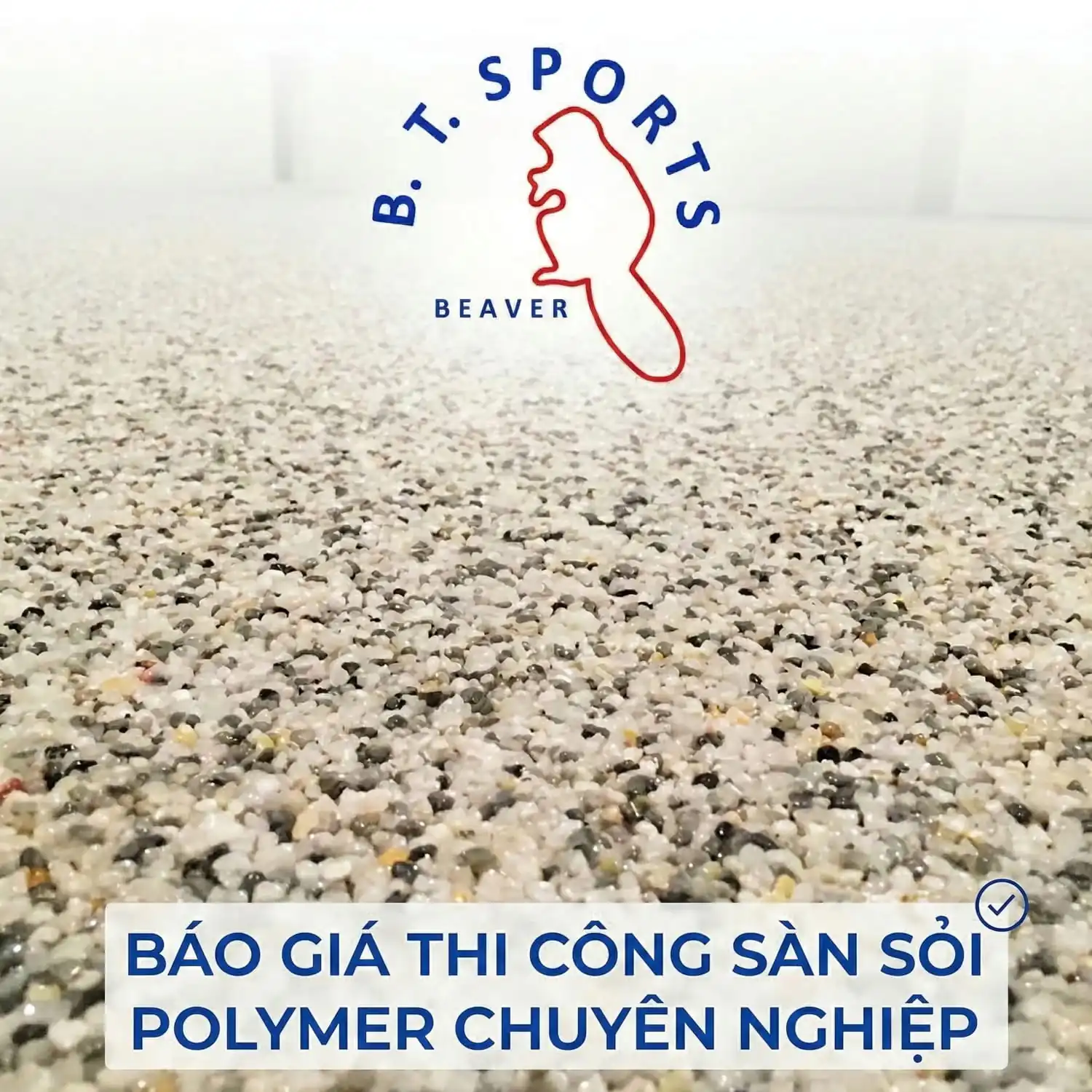 thi công sơn sỏi polymer