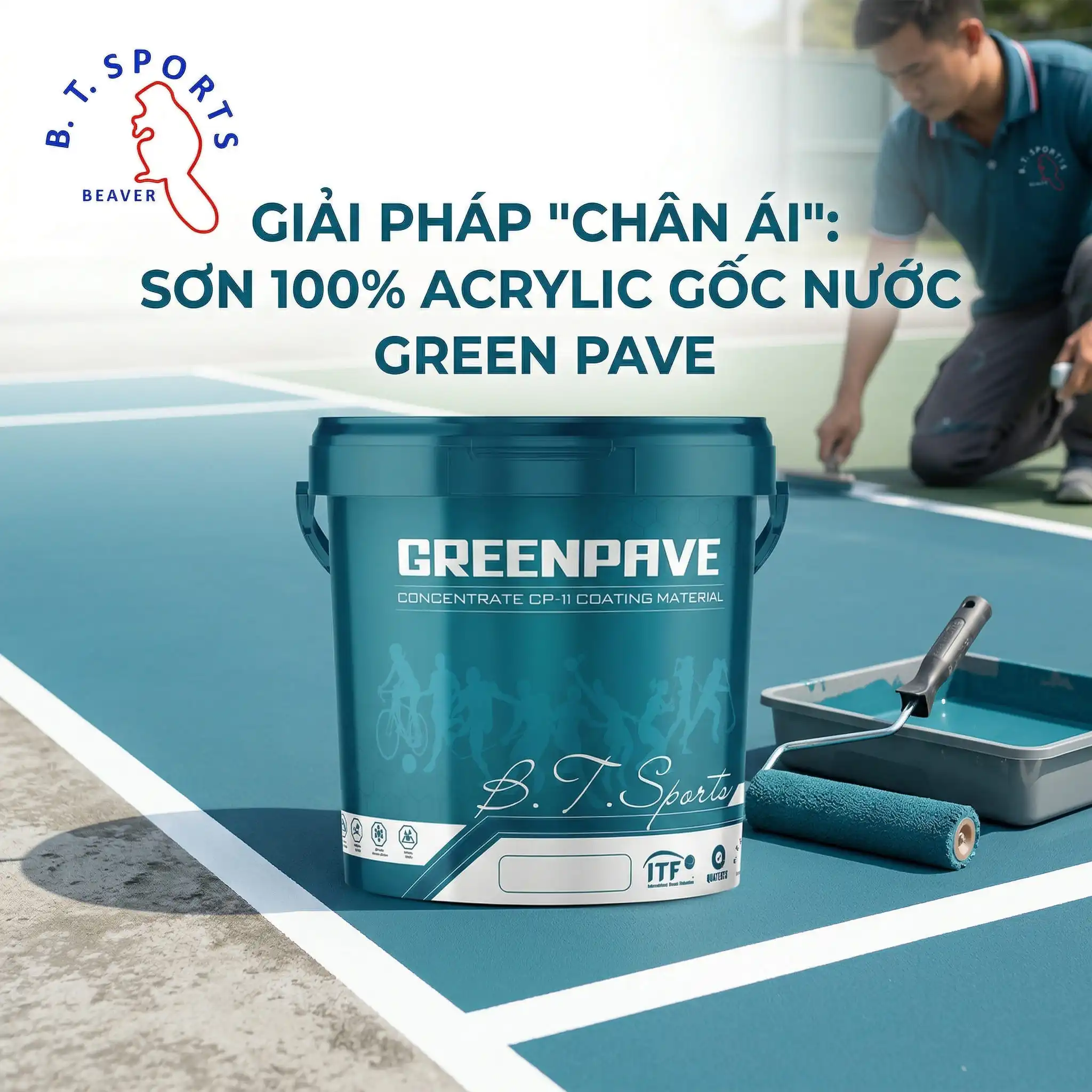 Sơn 100% Acrylic gốc nước Green Pave